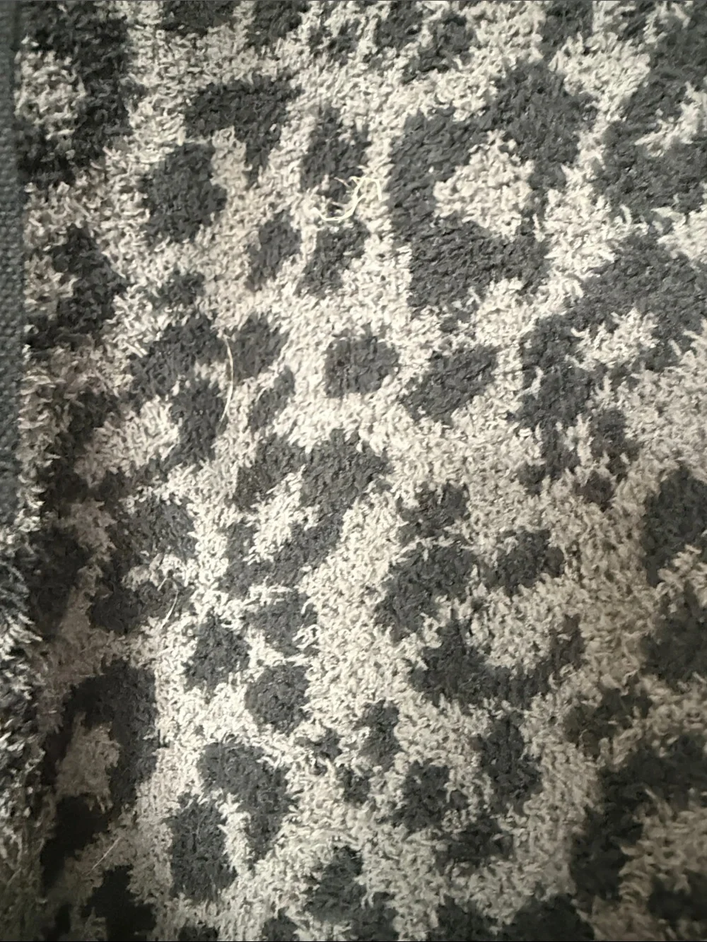 Cozy Leopard-Print Knit Lounge Pants - Dark Gray - Picture 3 of 5